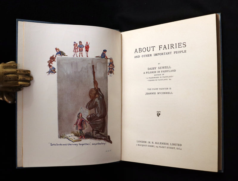 1929 Scarce First Edition - ABOUT FAIRIES and other important people by Daisy Sewell.