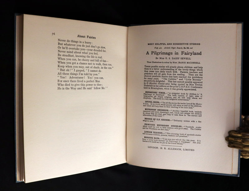 1929 Scarce First Edition - ABOUT FAIRIES and other important people by Daisy Sewell.