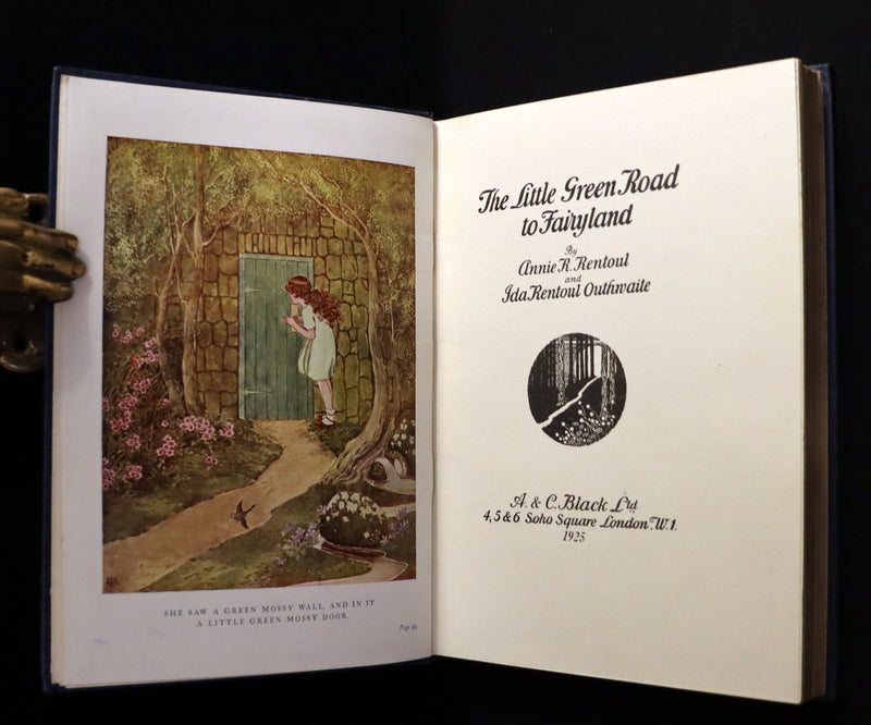 1925 Rare Book - The Little Green Road to Fairyland by Ida Rentoul Outhwaite illustrated.