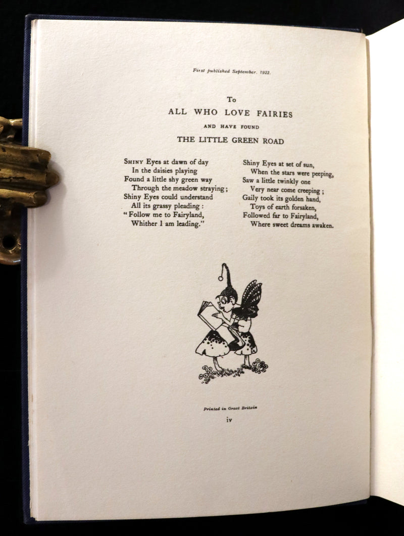 1925 Rare Book - The Little Green Road to Fairyland by Ida Rentoul Outhwaite illustrated.