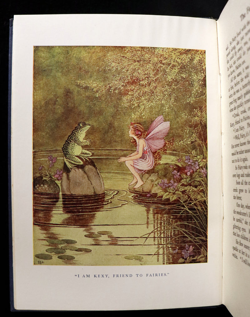 1925 Rare Book - The Little Green Road to Fairyland by Ida Rentoul Outhwaite illustrated.