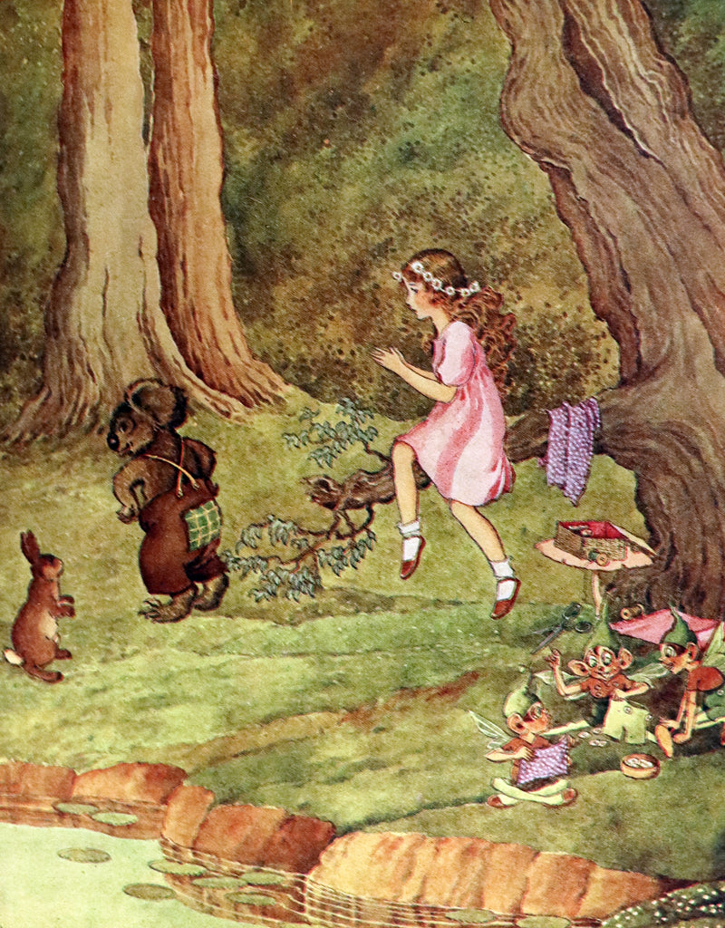 1925 Rare Book - The Little Green Road to Fairyland by Ida Rentoul Outhwaite illustrated.