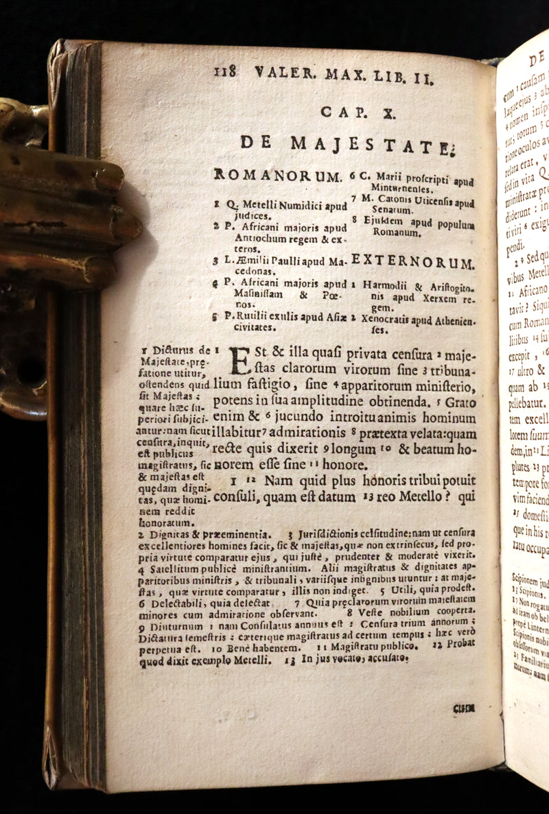 1681 Rare Latin Vellum Book - Valerius Maximus' Stories of Roman life. Dictorum, factorumque memorabilium libri IX.