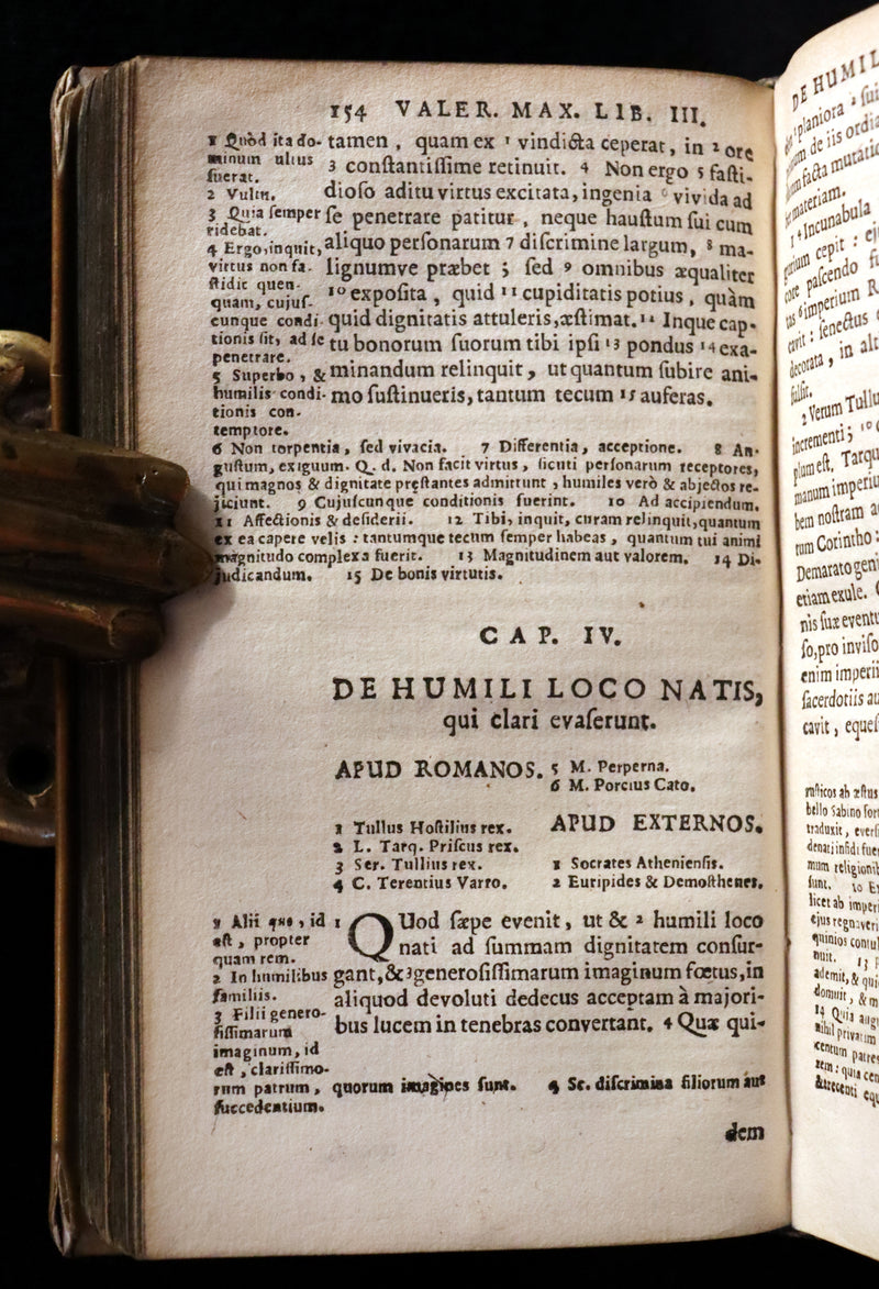 1681 Rare Latin Vellum Book - Valerius Maximus' Stories of Roman life. Dictorum, factorumque memorabilium libri IX.