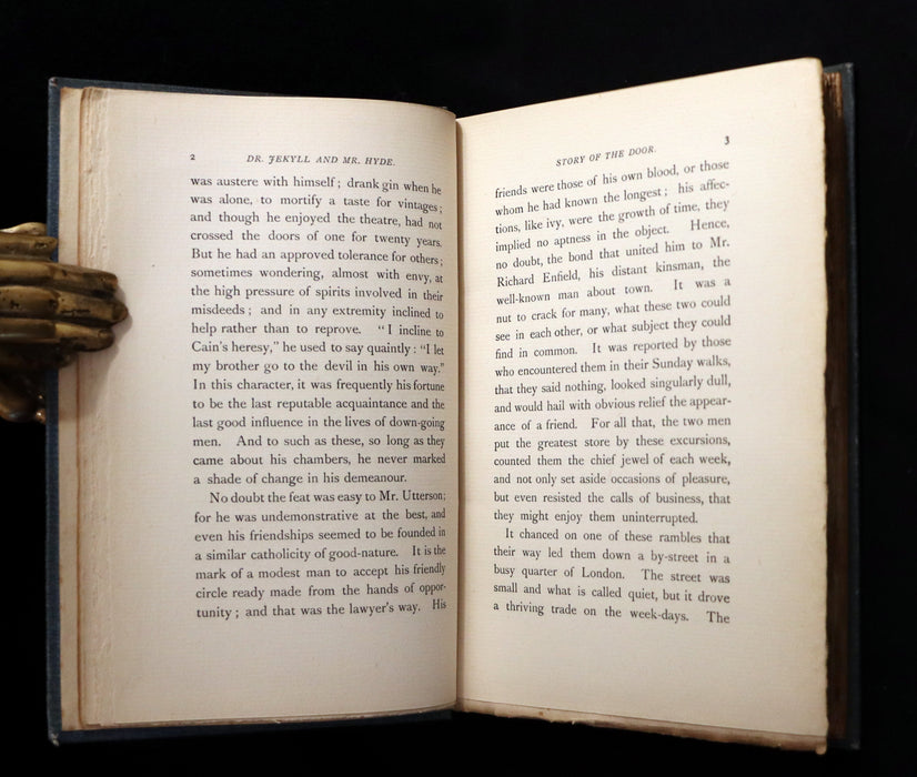 1896 Rare Book - The Strange Case of Dr Jekyll and Mr Hyde with Other Fables by Stevenson.