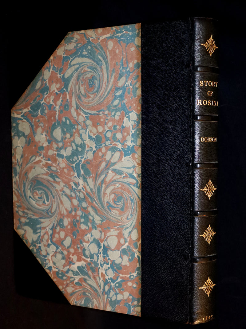 1895 Scarce 1stED in COLOR Bound by Zaehnsdorf - The Story of Rosina by Austin Dobson illustrated by Hugh Thomson.