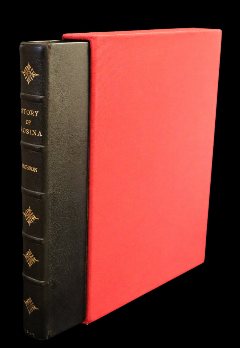 1895 Scarce 1stED in COLOR Bound by Zaehnsdorf - The Story of Rosina by Austin Dobson illustrated by Hugh Thomson.