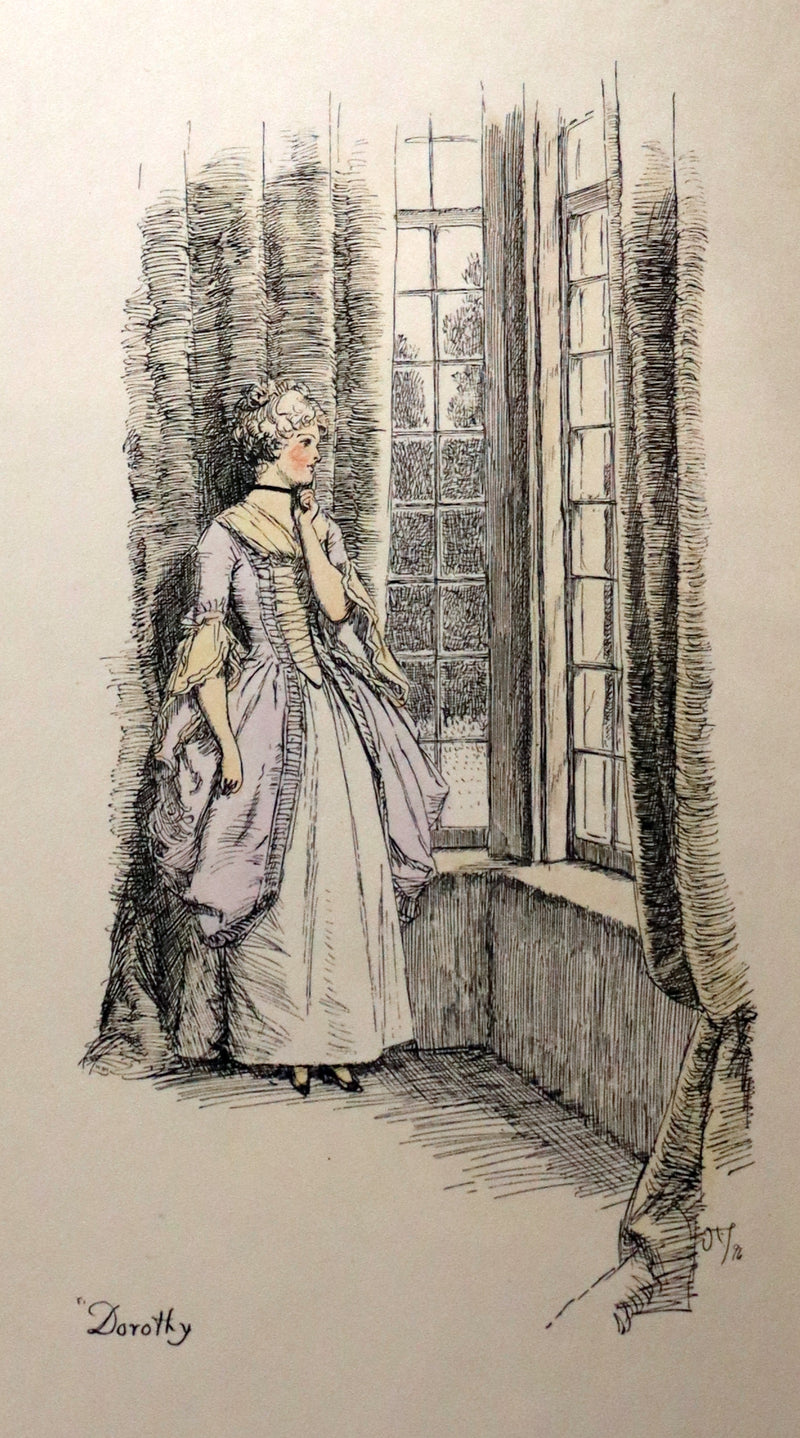 1895 Scarce 1stED in COLOR Bound by Zaehnsdorf - The Story of Rosina by Austin Dobson illustrated by Hugh Thomson.