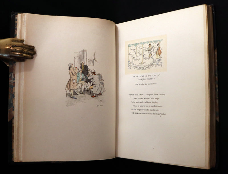 1895 Scarce 1stED in COLOR Bound by Zaehnsdorf - The Story of Rosina by Austin Dobson illustrated by Hugh Thomson.