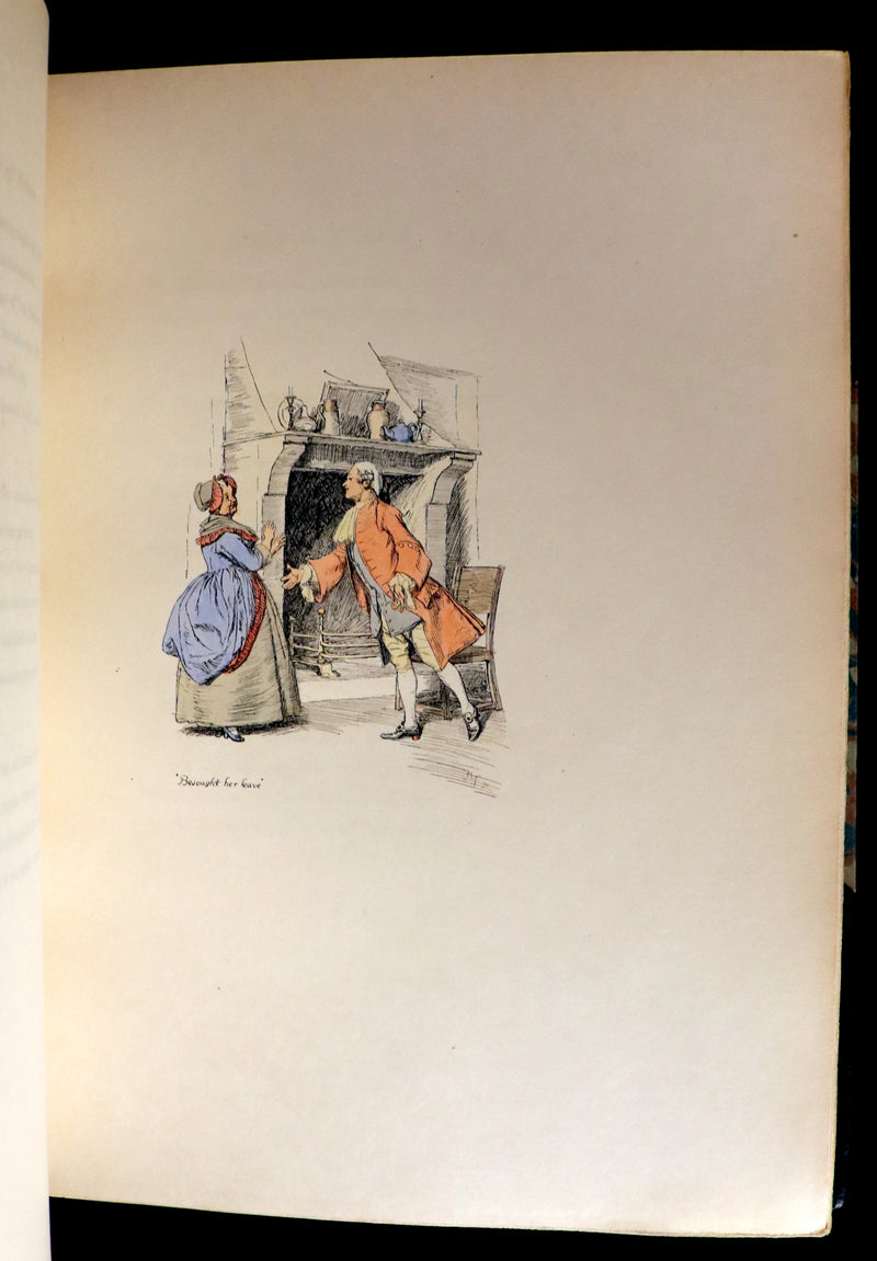 1895 Scarce 1stED in COLOR Bound by Zaehnsdorf - The Story of Rosina by Austin Dobson illustrated by Hugh Thomson.