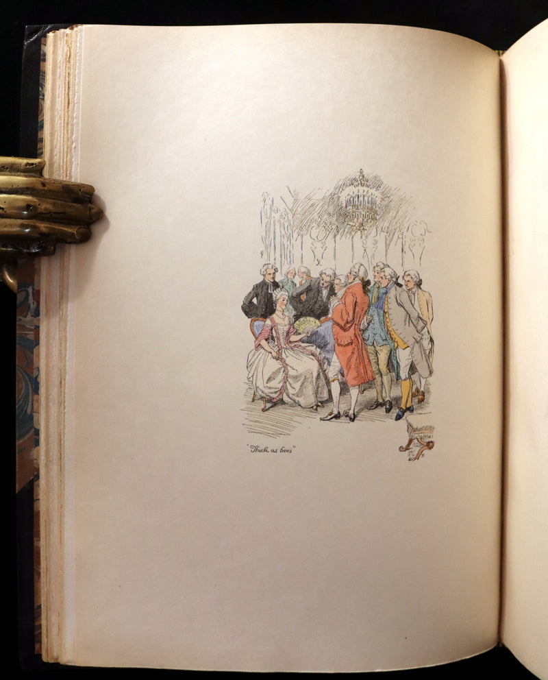 1895 Scarce 1stED in COLOR Bound by Zaehnsdorf - The Story of Rosina by Austin Dobson illustrated by Hugh Thomson.