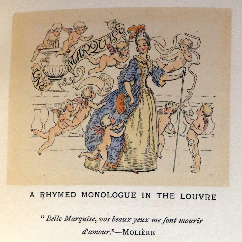 1895 Scarce 1stED in COLOR Bound by Zaehnsdorf - The Story of Rosina by Austin Dobson illustrated by Hugh Thomson.