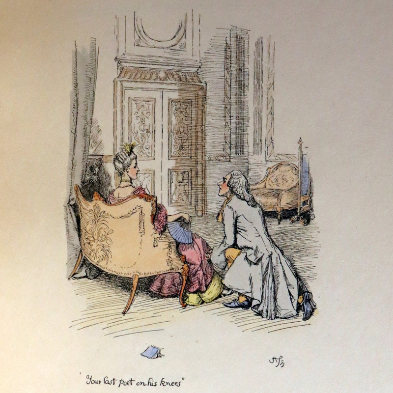 1895 Scarce 1stED in COLOR Bound by Zaehnsdorf - The Story of Rosina by Austin Dobson illustrated by Hugh Thomson.