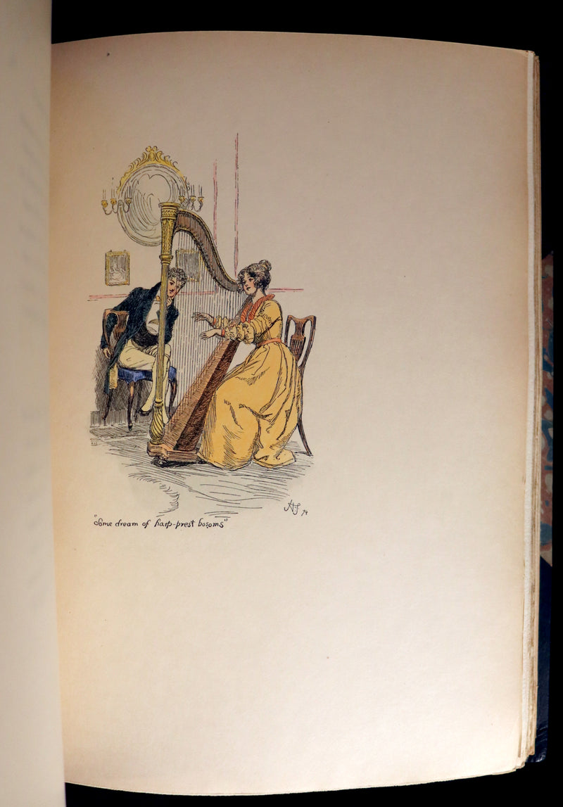 1895 Scarce 1stED in COLOR Bound by Zaehnsdorf - The Story of Rosina by Austin Dobson illustrated by Hugh Thomson.