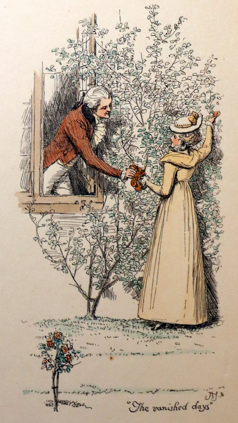 1895 Scarce 1stED in COLOR Bound by Zaehnsdorf - The Story of Rosina by Austin Dobson illustrated by Hugh Thomson.