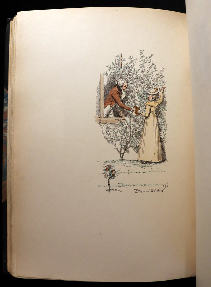 1895 Scarce 1stED in COLOR Bound by Zaehnsdorf - The Story of Rosina by Austin Dobson illustrated by Hugh Thomson.