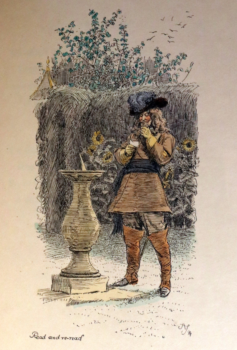 1895 Scarce 1stED in COLOR Bound by Zaehnsdorf - The Story of Rosina by Austin Dobson illustrated by Hugh Thomson.