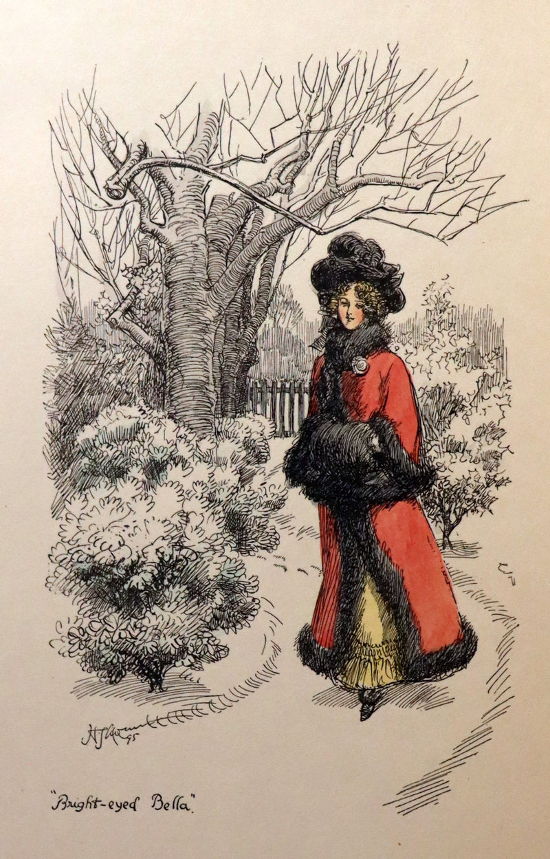 1895 Scarce 1stED in COLOR Bound by Zaehnsdorf - The Story of Rosina by Austin Dobson illustrated by Hugh Thomson.