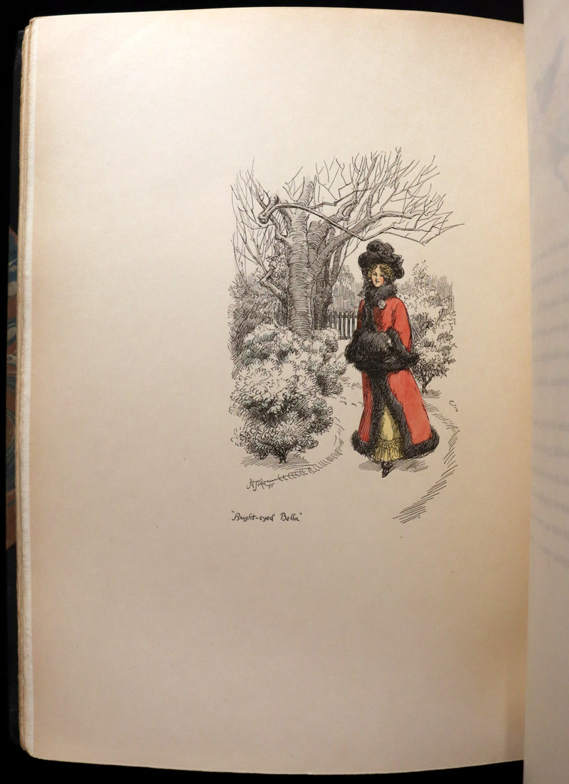 1895 Scarce 1stED in COLOR Bound by Zaehnsdorf - The Story of Rosina by Austin Dobson illustrated by Hugh Thomson.