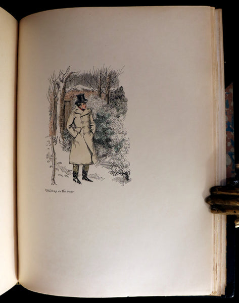 1895 Scarce 1stED in COLOR Bound by Zaehnsdorf - The Story of Rosina by Austin Dobson illustrated by Hugh Thomson.
