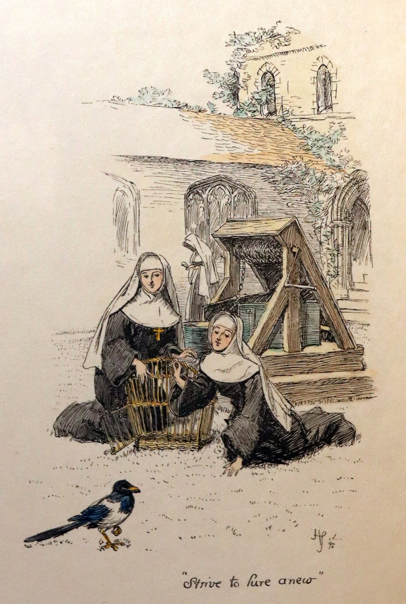 1895 Scarce 1stED in COLOR Bound by Zaehnsdorf - The Story of Rosina by Austin Dobson illustrated by Hugh Thomson.