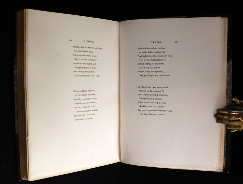 1895 Scarce 1stED in COLOR Bound by Zaehnsdorf - The Story of Rosina by Austin Dobson illustrated by Hugh Thomson.