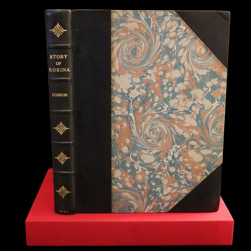 1895 Scarce 1stED in COLOR Bound by Zaehnsdorf - The Story of Rosina by Austin Dobson illustrated by Hugh Thomson.