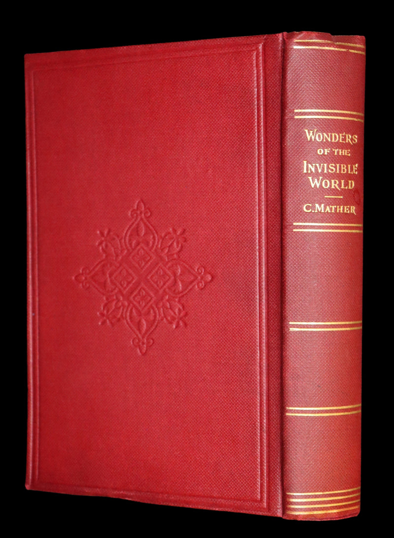 1862 Rare Book - SALEM WITCHCRAFT - Wonders of the Invisible World by Cotton Mather.