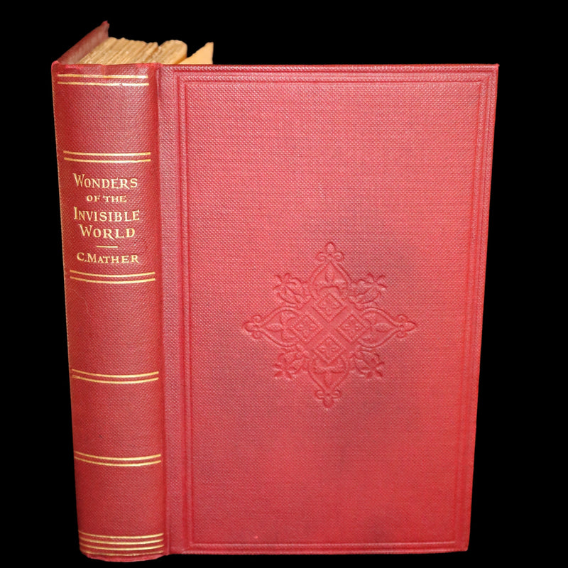 1862 Rare Book - SALEM WITCHCRAFT - Wonders of the Invisible World by Cotton Mather.