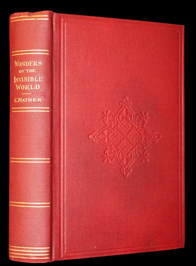 1862 Rare Book - SALEM WITCHCRAFT - Wonders of the Invisible World by Cotton Mather.