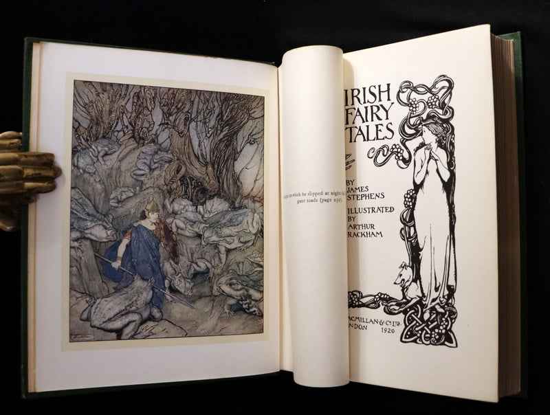 1920 First Edition - Irish fairy Tales by James Stephens illustrated by Arthur Rackham.