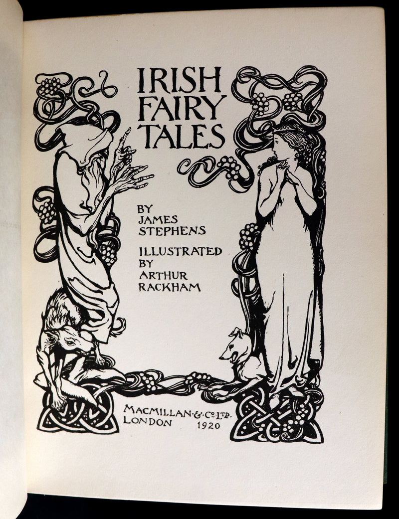 1920 First Edition - Irish fairy Tales by James Stephens illustrated by Arthur Rackham.