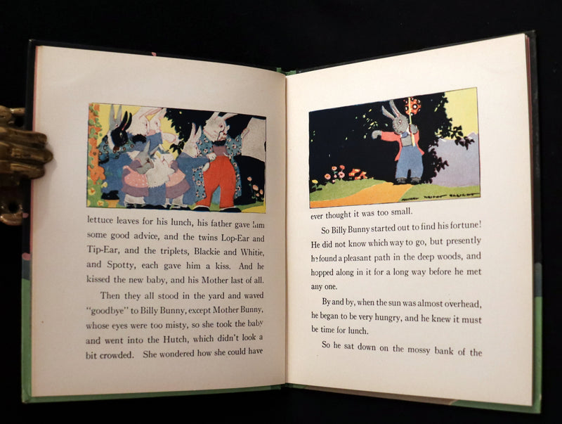 1919 Rare First Edition - BILLY BUNNY'S FORTUNE by Elizabeth Gordon, Illustrated by Maginel Wright Enright.