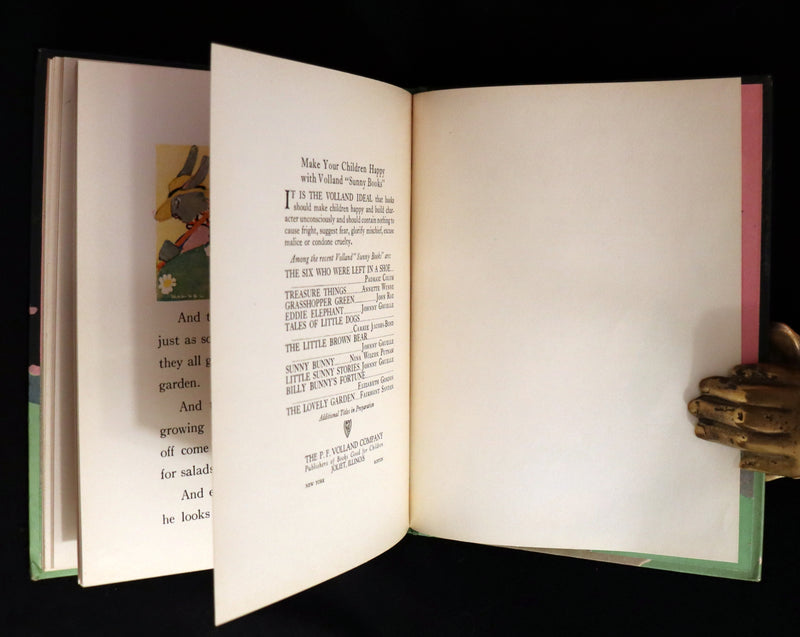 1919 Rare First Edition - BILLY BUNNY'S FORTUNE by Elizabeth Gordon, Illustrated by Maginel Wright Enright.