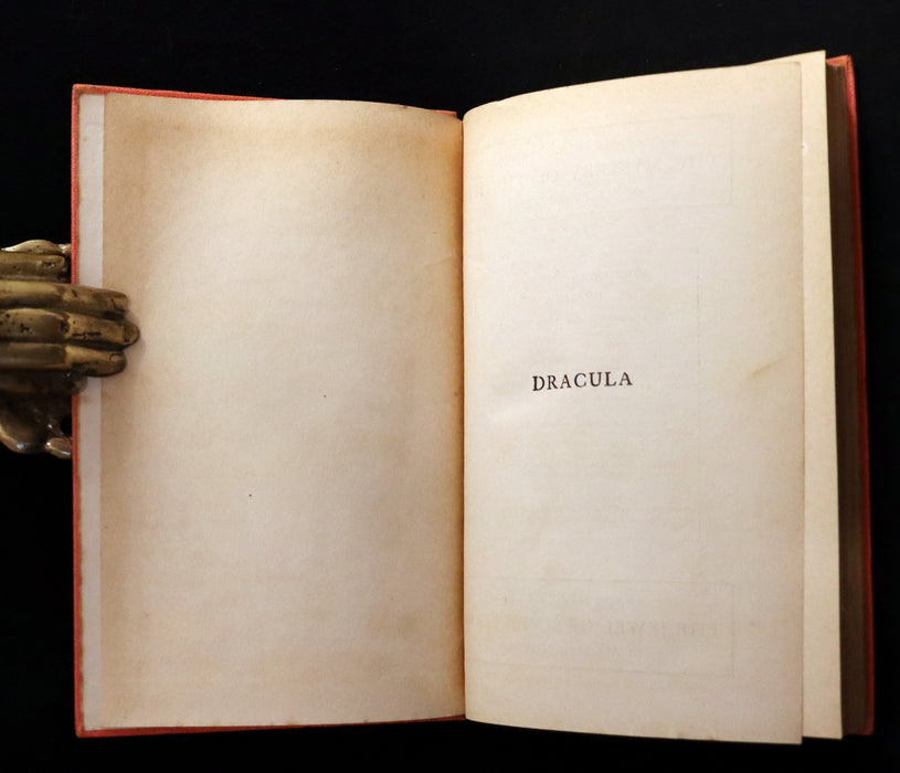 1913 Rare Edition - DRACULA by Bram Stoker. Gothic Vampire Story.