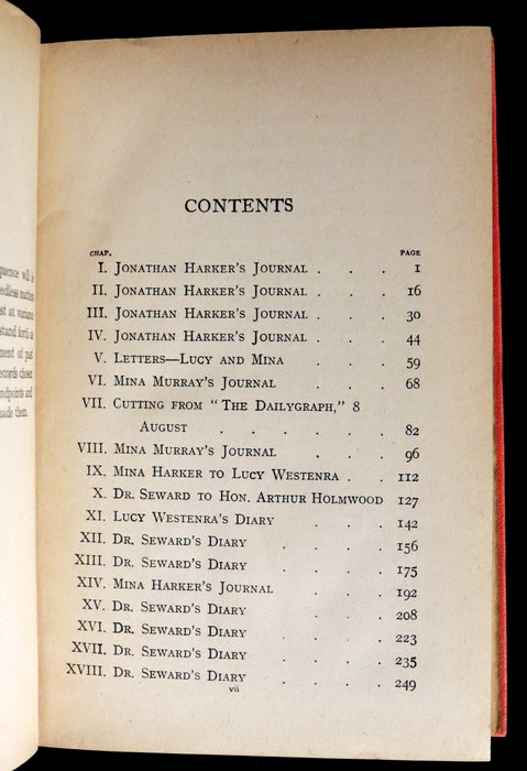 1913 Rare Edition - DRACULA by Bram Stoker. Gothic Vampire Story.