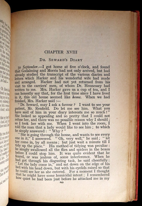 1913 Rare Edition - DRACULA by Bram Stoker. Gothic Vampire Story.