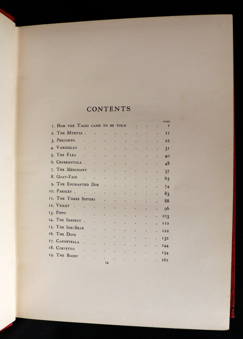 1911 Rare First Edition - STORIES from the PENTAMERONE Illustrated by Warwick GOBLE. Neapolitan Fairy Tale.