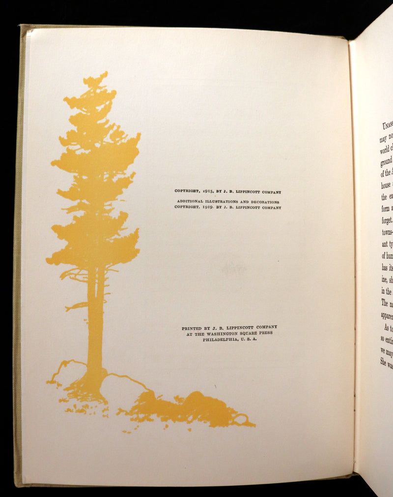 1919 Rare Book - HEIDI by Johanna Spyri illustrated in color by Maria L. Kirk.