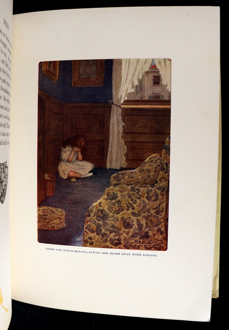 1919 Rare Book - HEIDI by Johanna Spyri illustrated in color by Maria L. Kirk.