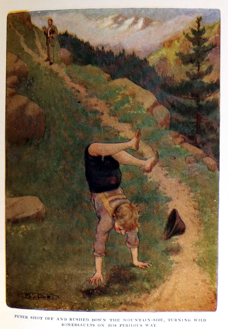 1919 Rare Book - HEIDI by Johanna Spyri illustrated in color by Maria L. Kirk.