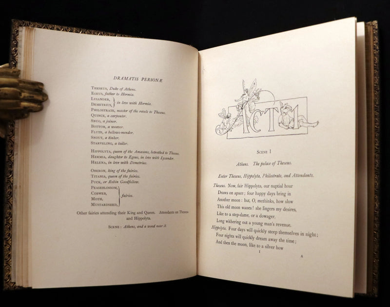 1901 Rare First Edition illustrated by Fanny Railton - Shakespeare's Midsummer Night's Dream in a beautiful binding.
