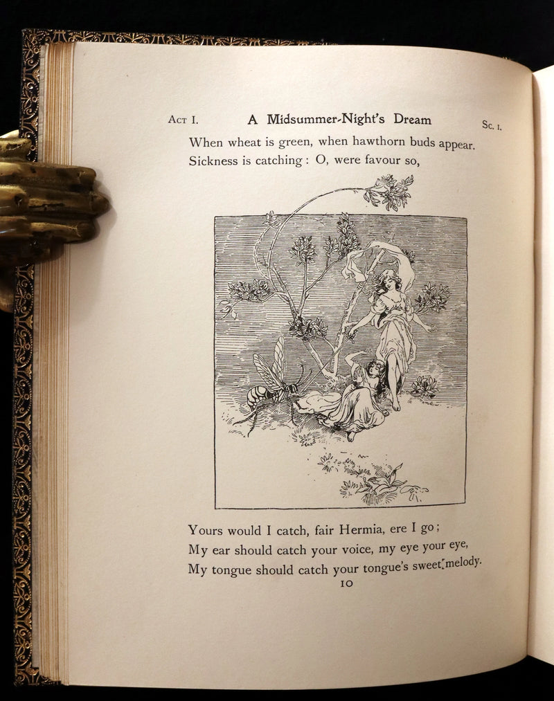 1901 Rare First Edition illustrated by Fanny Railton - Shakespeare's Midsummer Night's Dream in a beautiful binding.