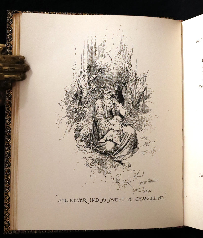 1901 Rare First Edition illustrated by Fanny Railton - Shakespeare's Midsummer Night's Dream in a beautiful binding.