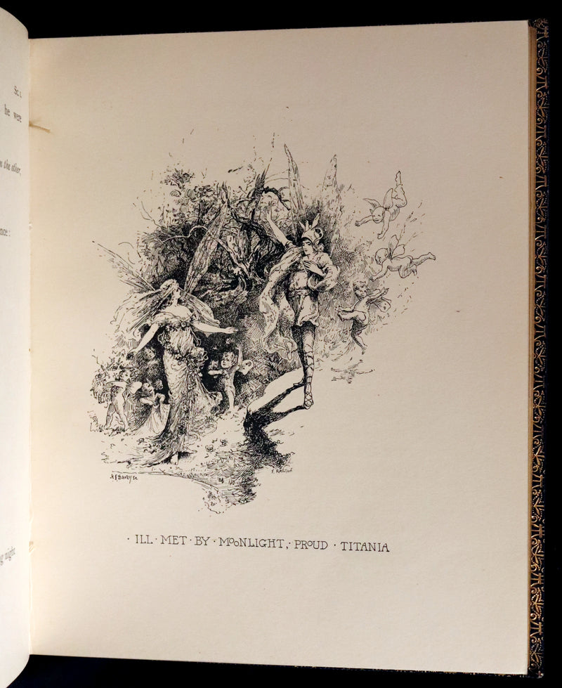 1901 Rare First Edition illustrated by Fanny Railton - Shakespeare's Midsummer Night's Dream in a beautiful binding.