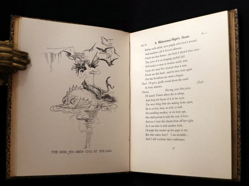 1901 Rare First Edition illustrated by Fanny Railton - Shakespeare's Midsummer Night's Dream in a beautiful binding.