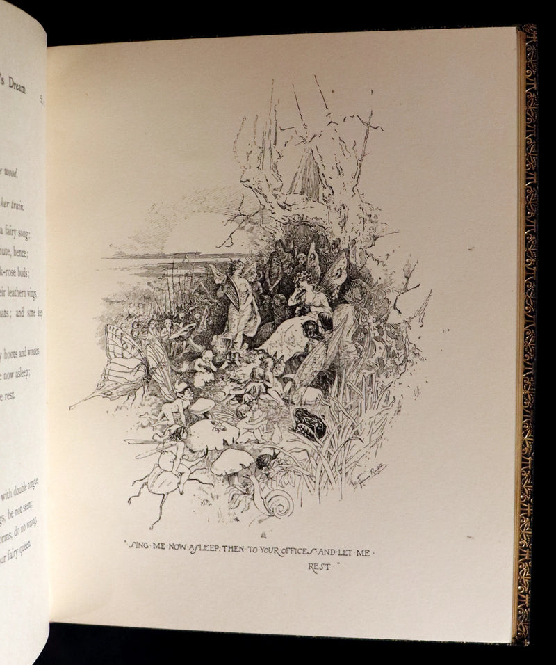 1901 Rare First Edition illustrated by Fanny Railton - Shakespeare's Midsummer Night's Dream in a beautiful binding.