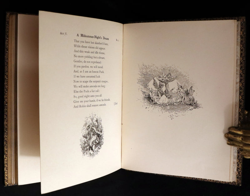 1901 Rare First Edition illustrated by Fanny Railton - Shakespeare's Midsummer Night's Dream in a beautiful binding.
