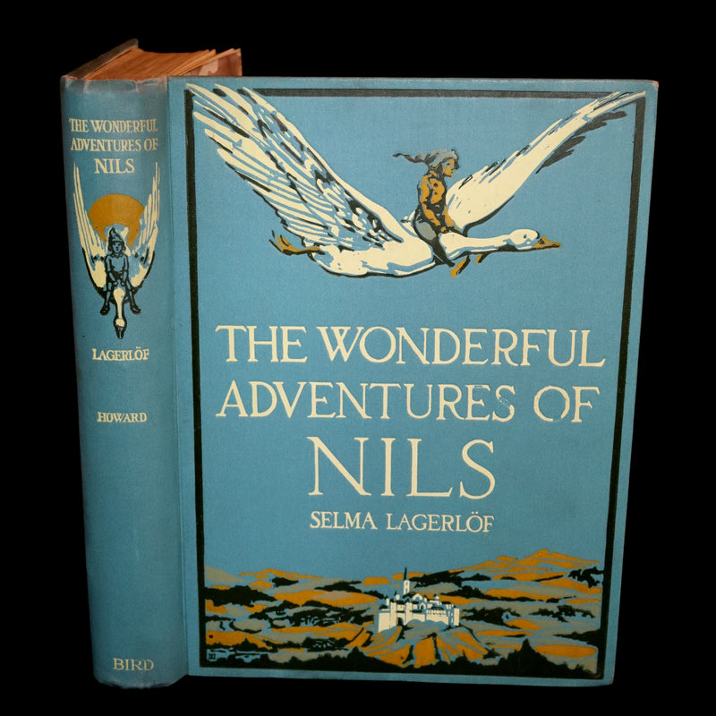 1921 Rare First illustrated Edition by Mary Hamilton Frye - THE WONDERFUL ADVENTURES OF NILS by Selma Lagerlof.