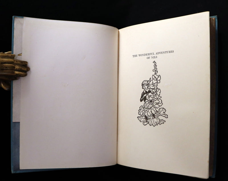 1921 Rare First illustrated Edition by Mary Hamilton Frye - THE WONDERFUL ADVENTURES OF NILS by Selma Lagerlof.